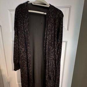 Green leopard sweater